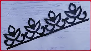 Paper Cutting Design Border Simple | Easy Paper Border Design