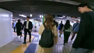 TOKYO Shinjuku Station Night Walk &bull; Japan ASMR 4K &bull; VXT TRAVEL