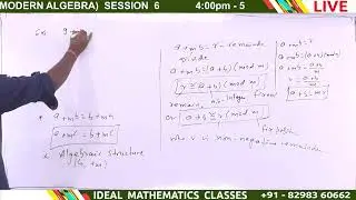 B.S.c PART 1 (MODERN ALGEBRA)  SESSION  6