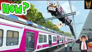 PLATFORM PAR DOOSRI TRAIN UPAR SE KAISE GIR GAYI 😱| RG TRAIN TECH DEMO @nmngamings