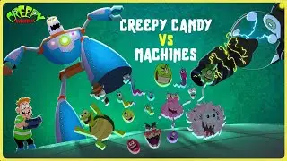 Creepy Candy Vs Giant Robot and Shrink Ray | Compilation Episodes | Cartoon For kids
