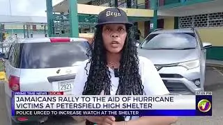 Jamaicans Rally to the Aid of Hurricane Victims at Petersfield High Shelter | TVJ News