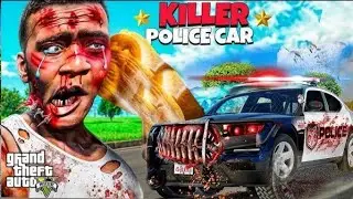 GTA 5 : Franklin Stop Cursed Killer Car for killed police  (GTA V MOD)