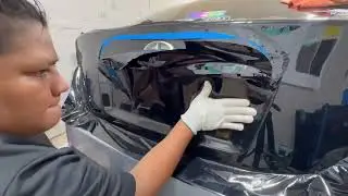 Scion tc trunk wrap in gloss black 