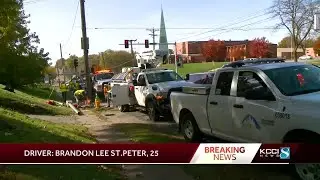 Des Moines man, 25, crashes car with woman, baby inside