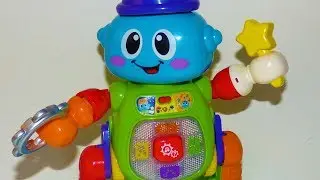 Vtech dance and move robot toy with music \&  light. Learning,musical toy.Bizzy the Mix and Move Bot