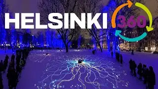 Winter Helsinki 360&deg; | 360&deg; walk LUX Helsinki 2026 @DJI Osmo 360 #360 #osmo360 #luxhelsinki