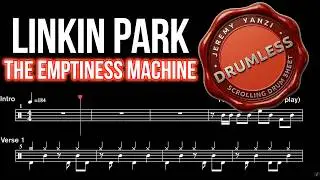 Linkin Park - The Emptiness Machine - Drumless (with scrolling drum score)