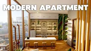 Modern Boho Apartment | Cozy & Luxurious | No CC | ASMR Speed Build | The Sims 4