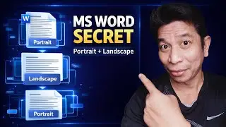 Секрет MS Word: Разная ориентация страниц в одном документе (портретная и альбомная).