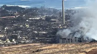 Never Before Seen Footage of Lahaina Fire from Highest Point