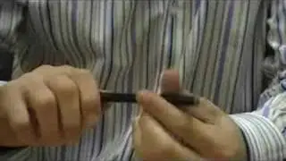 BLACK MINI ELECTRONIC CIGARETTE, WITH BLUE LED.