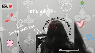 3 hours focusd study with me 💢(50/10) promodo🥀/background slow sound/real time