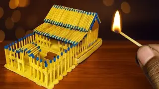 How to Make Matchstick House | DIY Miniature House from Matchsticks