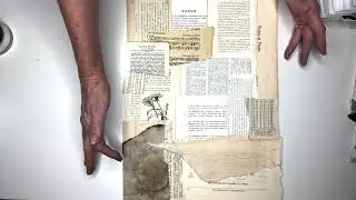 Collage Using Old Posters & Vintage Paper - Video 1