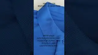 100% Polyester 170 GSM PP Dry Fit Pique Fabric Collar Uniform T-Shirt