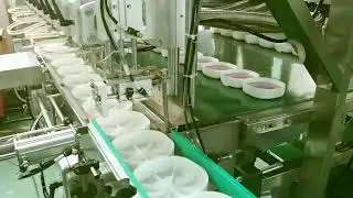 automatic heat filling cooling tunnel line for wax shoe polish petroleum jelly