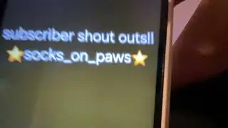 Subscriber shout out!!!