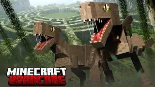 Surviving a Dinosaur Maze in Hardcore Minecraft