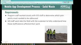 Excellence in GIS: AZDEQ-Mobile Compliance Inspections for Waste Programs (June 17, 2022)
