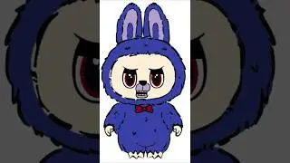 FNAF BONNIE LABUBU EDIT #Fnaf #Labubu #Art