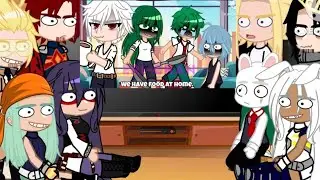 Pro heroes react to &ldquo;We have food at home!!!&rdquo; || bnha/mha || Gacha Club/Life || my AU || 