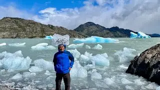 2022 Patagonia Chile. Visita al Lago Grey. Torres del Paine NP.
