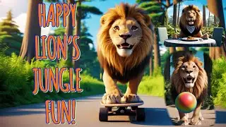 A Happy Lion&rsquo;s Jungle Adventure! 🦁🎵 Fun Music for Children