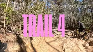 Brown Mtn  Trail 4  Fast Flowy Fun  |New Year&rsquo;s Day Ride | Husky TE 300 Trail Series