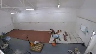 Tiling the Brewery Floor