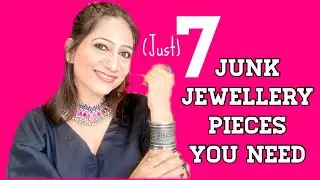 Festive silver junk jewellery haul with styling tips in hindi | TheHopeStory
