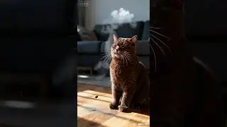 Cat Sneeze Creating a Dust Cloud #cat #cute #lovely #cutecat #enjoy #funny #kitten