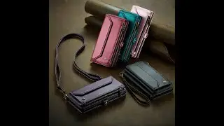 CaseMe-Case.com iPhone 16 Wallet Crossbody Phone Case with RFID Blocking & Wireless Charging