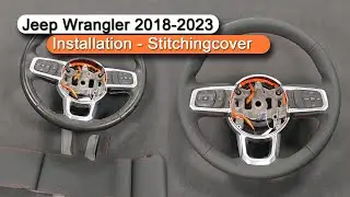 Jeep Gladiator Wrangler 2018-2023 Steering Wheel Cover Installation Stitchingcover