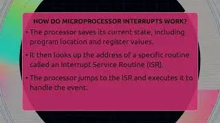 How Do Microprocessor Interrupts Work? - Electrical Engineering Essentials