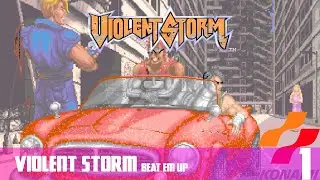 VIOLENT STORM BEAT EM UP ARCADE LONGPLAY FIGHT OLD GAMES [KONAMI]
