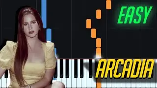 Lana Del Rey - Arcadia Piano Tutorial EASY | Sheet