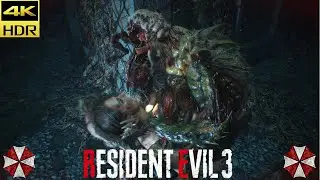 Drain Deimos Kill attack Scene | 4K HDR | Resident Evil 3