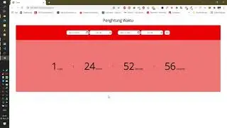 Calculate Date and Time Subtraction HTML CSS Javascript  - Project 15