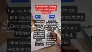 Should You Work Part Time While Studying Full Time?