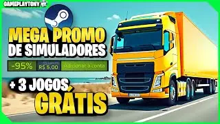  3 jogos grátis e + MEGA Promoção da Simuladores na Steam Jogos por menos de 5 reais. 