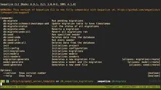 Sequelize Migration