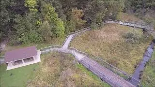 Historic Bridge Park in Michigan - Drone Footage