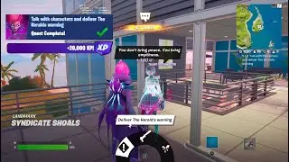 Fortnite - Talk With Characters And Deliver The Heralds Warning (The Herald Challenges)