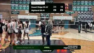 Desert Ridge HS JV @ Highland HS JV (2025.10.27)