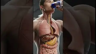 &ldquo;The Effects of Red Bull on the Human Body #anatomy #animation #3D