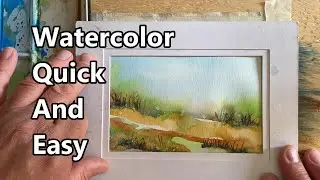 How To Paint A Watercolor Landscape, Watercolor Painting For Beginners, Watercolor Quick And Easy