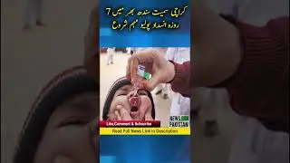 7-day anti-polio campaign started across Sindh including Karachi | breaking news | News Pakistan