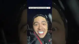 How&rsquo;s your first snow experience? ❄️ #snow #winter #canada