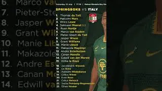 Springboks vs Italy in Gqeberha: Willie le Roux Joins the 100 Club! #springboks #bokke